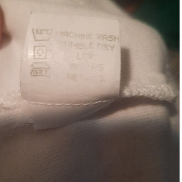 KD SPRING White Botanical Cardigan Sz Small Crochet Grannycore Kitschy Ferns - Picture 11 of 11